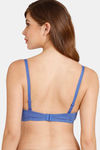Rosaline Padded Non-Wired 3/4th Coverage T-Shirt Bra - Beaucoup Blue — thumbnail 2